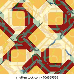 New colorful seamless pattern with doodle heart.