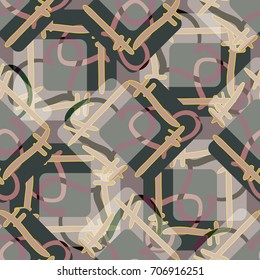 New colorful seamless pattern with doodle heart.