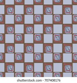 New colorful seamless pattern with doodle heart.