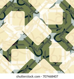New colorful seamless pattern with doodle heart.