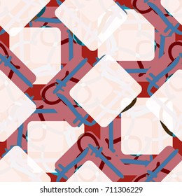 New colorful seamless pattern with doodle heart.