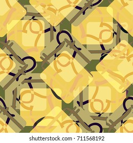 New colorful seamless pattern with doodle heart.