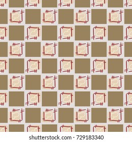 New colorful seamless pattern with doodle heart.