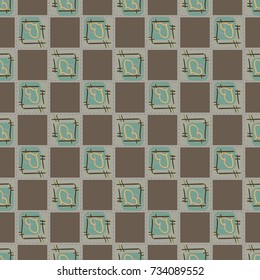 New colorful seamless pattern with doodle heart.