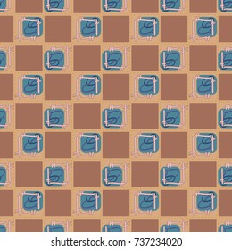 New colorful seamless pattern with doodle heart.