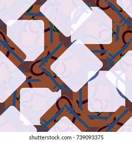 New colorful seamless pattern with doodle heart.