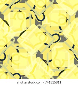 New colorful seamless pattern with doodle heart.