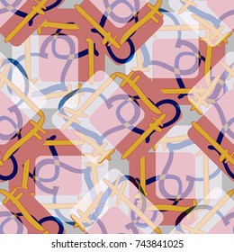 New colorful seamless pattern with doodle heart.