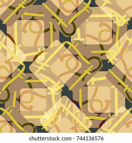New colorful seamless pattern with doodle heart.