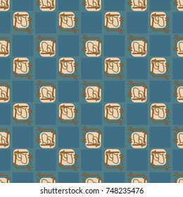 New colorful seamless pattern with doodle heart.