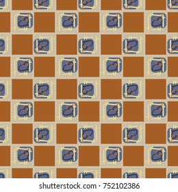 New colorful seamless pattern with doodle heart.