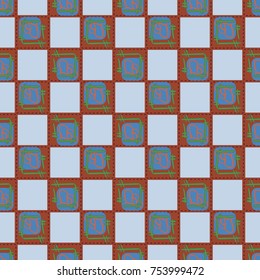 New colorful seamless pattern with doodle heart.