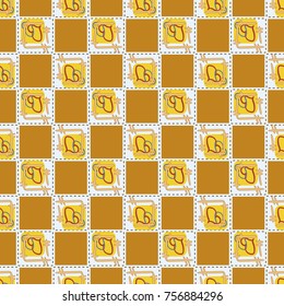 New colorful seamless pattern with doodle heart.