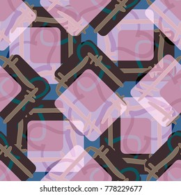 New colorful seamless pattern with doodle heart.