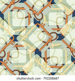 New colorful seamless pattern with doodle heart.