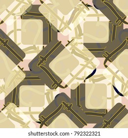 New colorful seamless pattern with doodle heart.