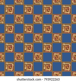 New colorful seamless pattern with doodle heart.
