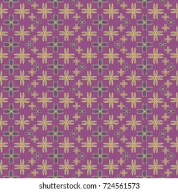New colorful seamless pattern with many flower.
