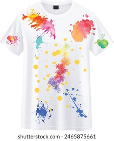 New Colorful White t-shirt Design