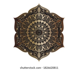 Nuevo diseño de mandala de color