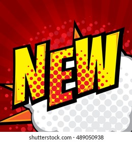 new comic book, pop art background vector illustration