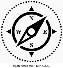 New compass icon vector. Commercial line vector icon for websites and mobile minimalistic flat design.
