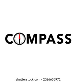 Neues Kompass-Vektorgrafik-Design.