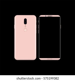 New concept phone designs Pink and background black color