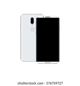 New concept phone designs silver and background white color