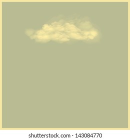 new conceptual illustration of single cloud on gray background can use like modern design