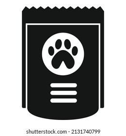 New Cookie Dog Food Icon Simple Vector. Animal Feed. Snack Package