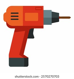 new cordless het gun vector icon with white background