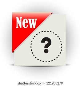 New corner, vector illustration