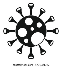 New corona virus icon. Simple illustration of new corona virus vector icon for web design isolated on white background
