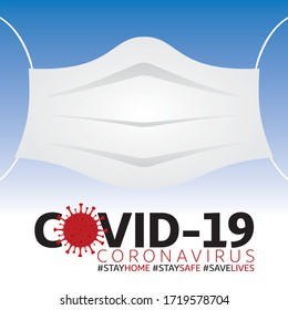 New Coronavirus Covid-19 concept design logo vector illustration