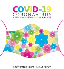 New Coronavirus Covid-19 concept design logo vector illustration