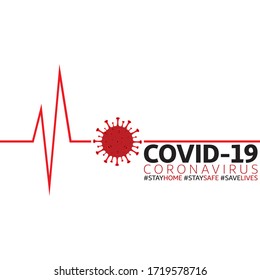 New Coronavirus Covid19 concept design logo vector illustration