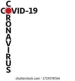 New Coronavirus Covid19 concept design logo vector illustration