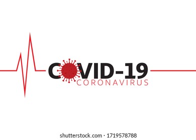 New Coronavirus Covid19 concept design logo vector illustration