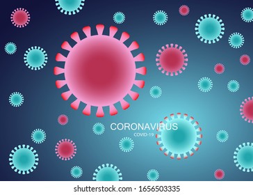 New Coronavirus Genome, COVID-19 background, 2019-nCov novel coronavirus, resposible for flu outbreak and coronaviruses influenza as dangerous flu strain cases as a pandemic