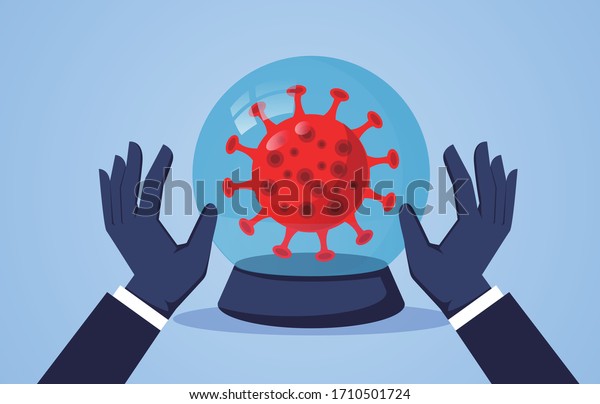 New coronavirus\
inside magic crystal ball