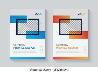 New corporate business company profile, magazine, catalog, leaflet, handbill, brochure cover design template, annual report cover design template