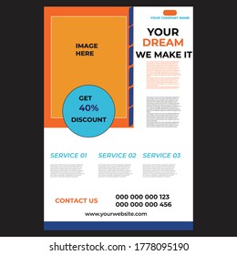 new corporate business poster template 