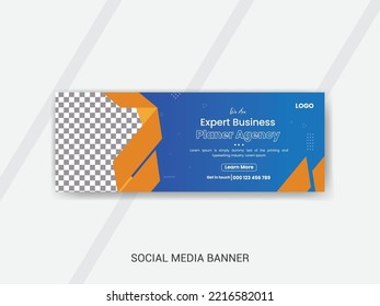 New Corporate Business Social Media Banner Design Template For Webmail Marketing 