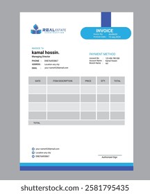  New corporate invoice design template