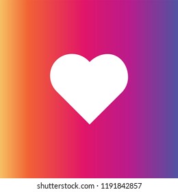 New Counter Notification Icon Instagram. Follower. New Icon like 1 insta symbol, button. Linear style sign for mobile concept and web design. Heart symbol logo illustration. vector graphics - Vector.