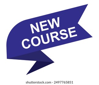 New Course Text shape For Promotion Sale Business Marketing Social Media Information academic announcement student 