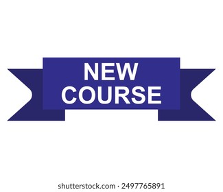 New Course Text shape For Promotion Sale Business Marketing Social Media Information academic announcement student 