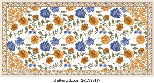 New creation digital dupatta Design