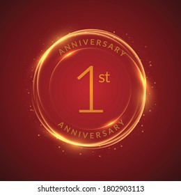 New creative anniversary logo template